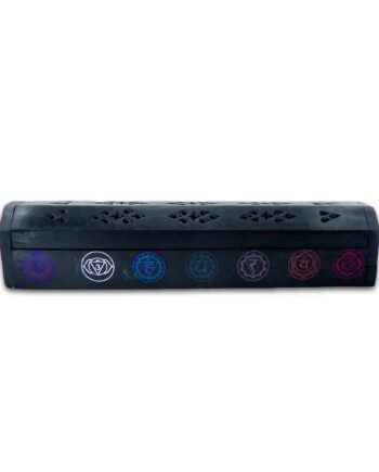 black coffin box with seven chakra - sleepingtigerimports.com