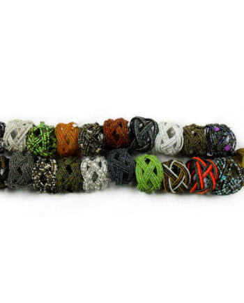wrap around cross over beaded bracelet - sleepingtigerimports.com