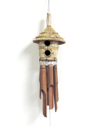Bird house bamboo wind chime 40CM- Sleepingtigerimports.com