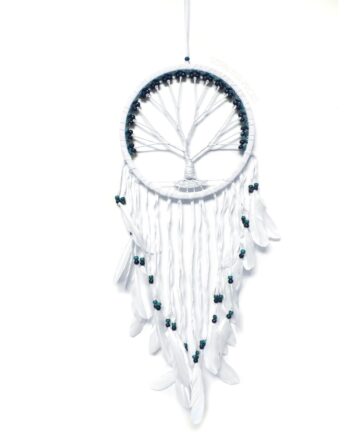 Large dream catcher tree of life soft leather - sleepingtigerimports.com