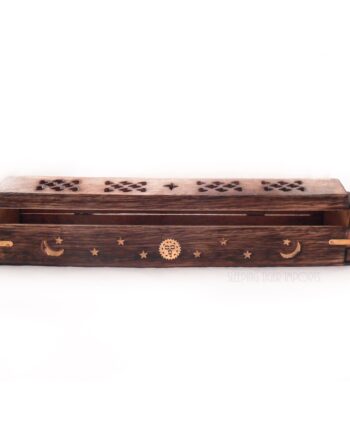 celestial wooden coffin box - sleepingtigerimports.com
