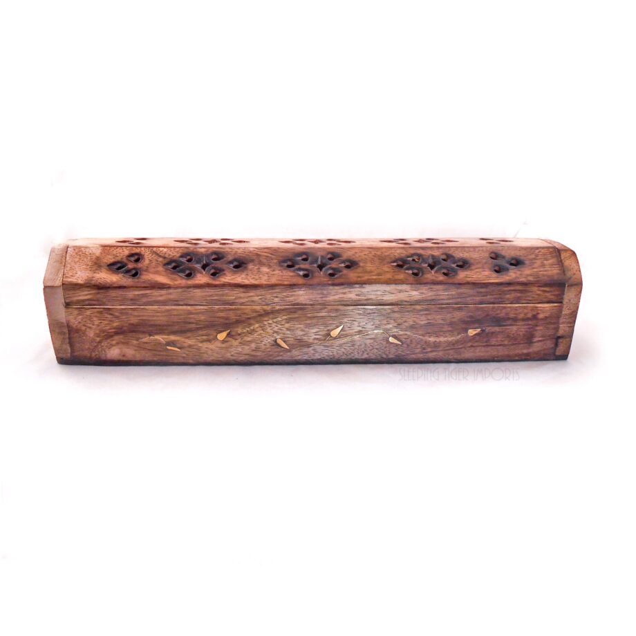 brass vine coffin box incense burner - sleepingtigerimports.com