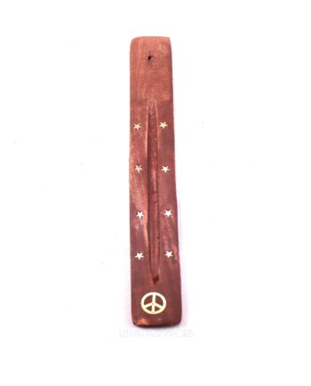 peace sign wooden incense board - sleepingtigerimports.com