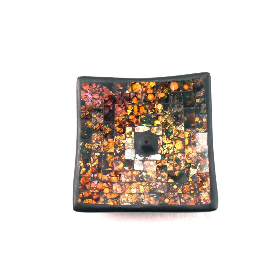 square mosaic incense burner - sleepingtigerimports.com
