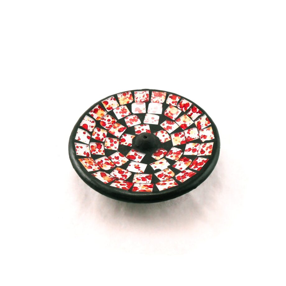 Round mosaic incense burner - sleepingtigerimports.com