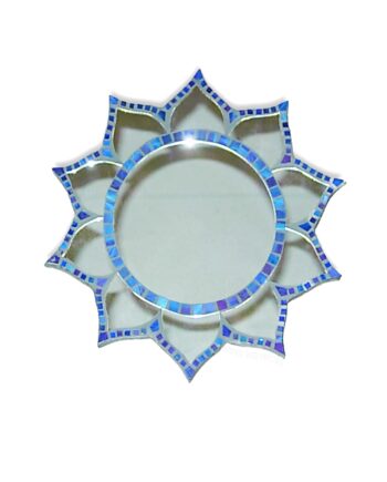 blue lotus mosaic mirror - sleepingtigerimports.com