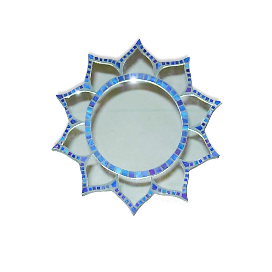 blue lotus mosaic mirror - sleepingtigerimports.com