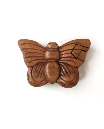 carved wooden butterfly puzzle box - sleepingtigerimports.com