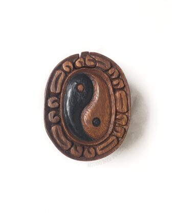 carved wood yin yang puzzle box - sleepingtigerimports.com