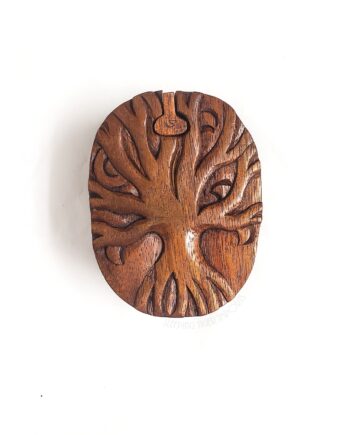 Carved Tree Wooden Puzzle Box - sleepingtigerimports.com