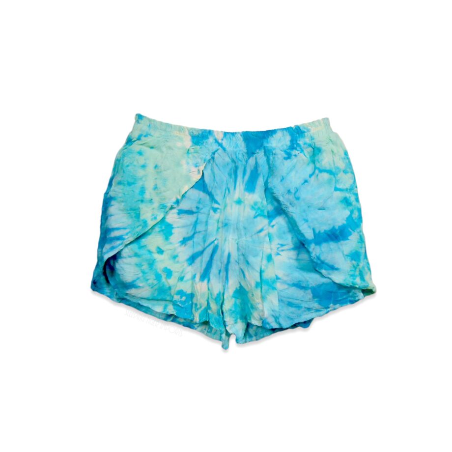 light weight layered tie dye shorts - sleepingtigerimports.com