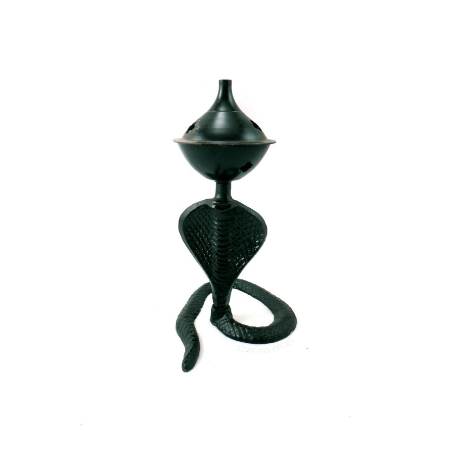 black metal cobra cone incense burner - sleepingtigerimports.com