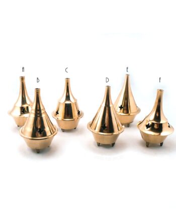 3in brass cone incense burner - sleepingtigerimports.com