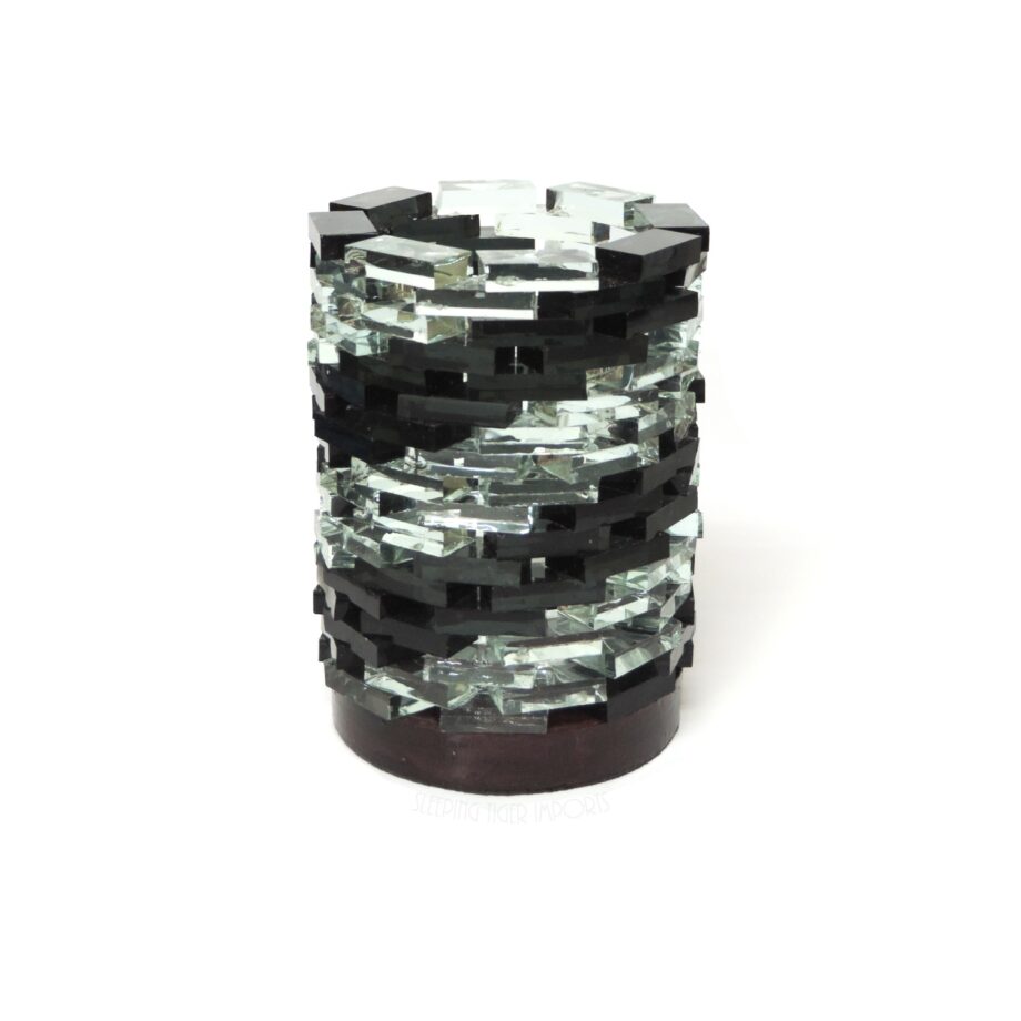 Geometric glass tea light candle holder - sleepingtigerimports.com