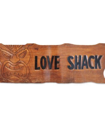 love shack carved wood sign - sleepingtigerimports.com