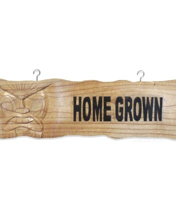 home grown carved wood sign - sleepingtigerimports.com