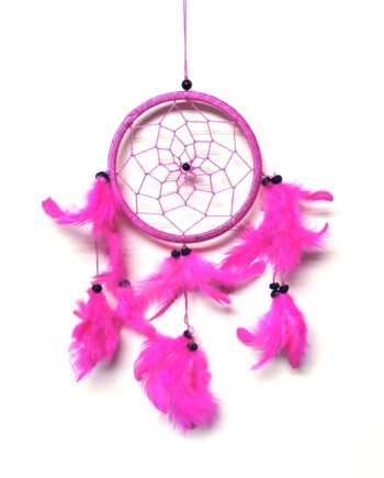4inch solid color bright dream catcher with beads - sleepingtigerimports.com