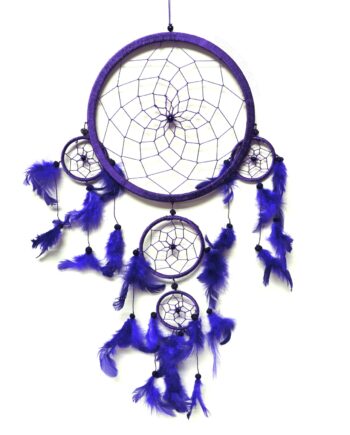 solid color bright 8inch dream catcher with 4 tiers - sleepingtigerimports.com