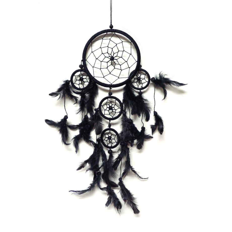 Solid color bright 4 inch dream catcher with 4 tiers - sleepingtigerimports.com