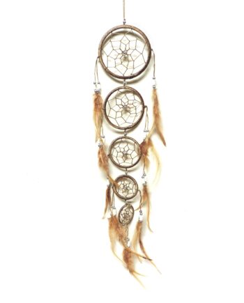 Bright solid color 5 inch dream catcher with 5 tiers - sleepingtigerimports.com