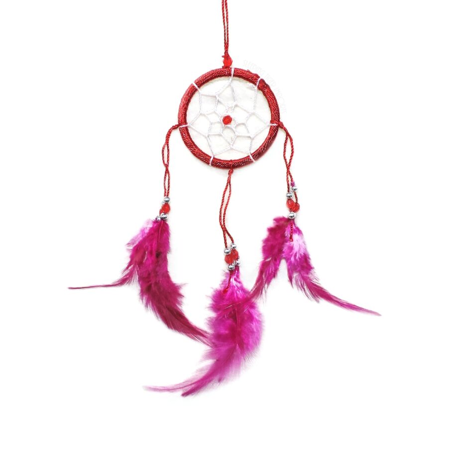 2inch bright dream catcher with beads - sleepingtigerimports.com